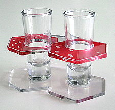 Red Dice, 2 Shot Tray
